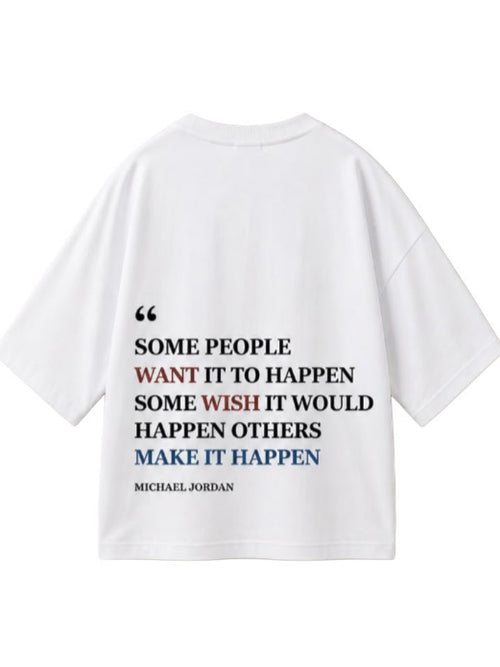 CLTCH Jordan Quote Box Fit T-Shirt White back