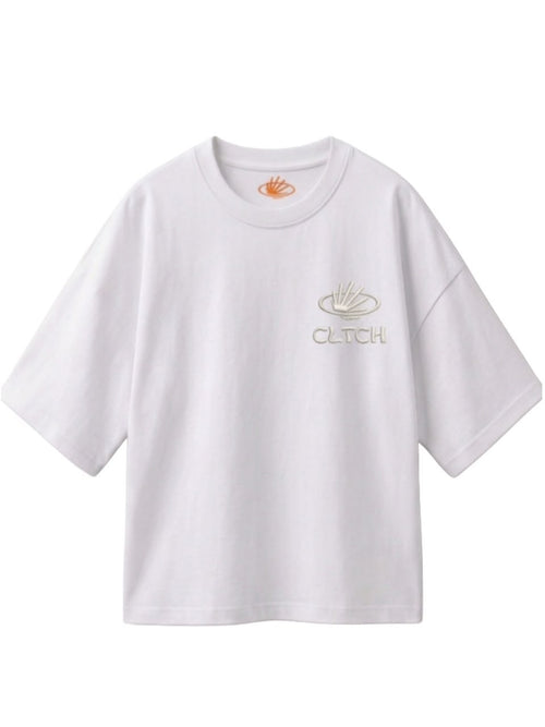 CLTCH Jordan Quote Box Fit T-Shirt White front