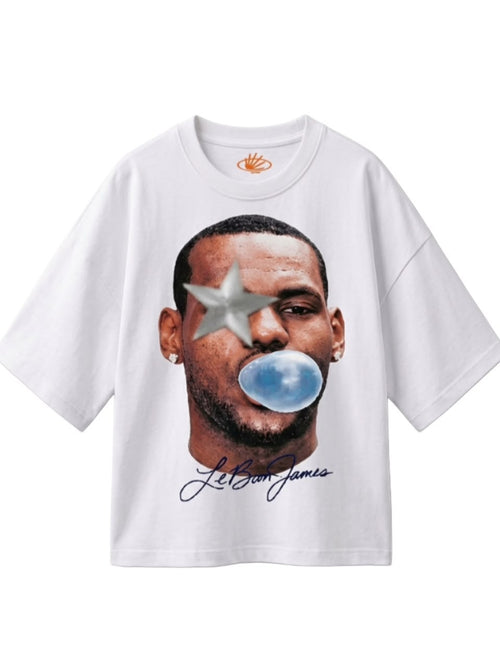 CLTCH LeBron Box Fit T-Shirt White front